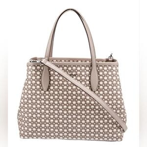 Kate Spade Link Pattern Leather Trim Saffiano Leather Tote Bag